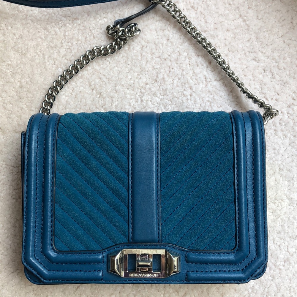 REBECCA MINKOFF GORGEOUS BLUE CROSSBODY BAG